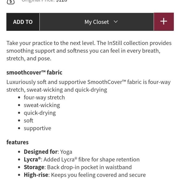 Lululemon InStill Tight High-Rise legging Warped Grain Alpine White Black 6 - Picture 13 of 13